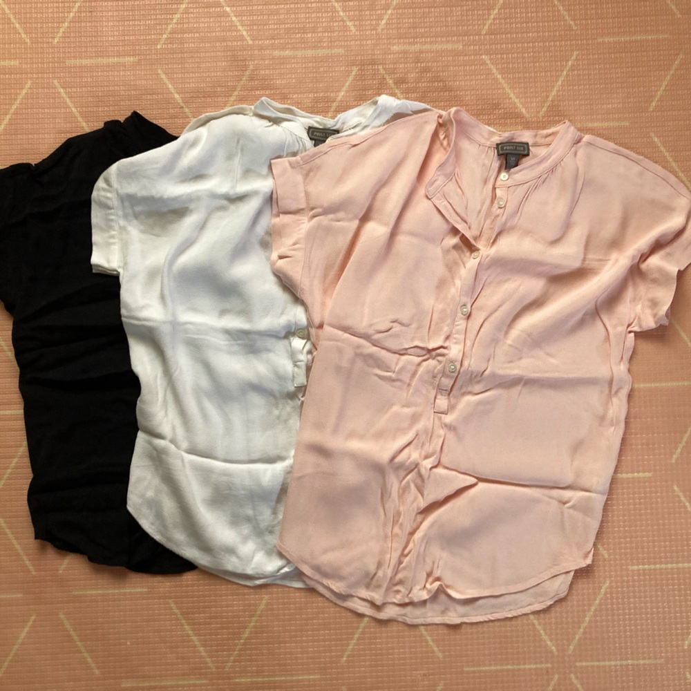 J Crew X Point sur blouse size XS set of 3 new without tags